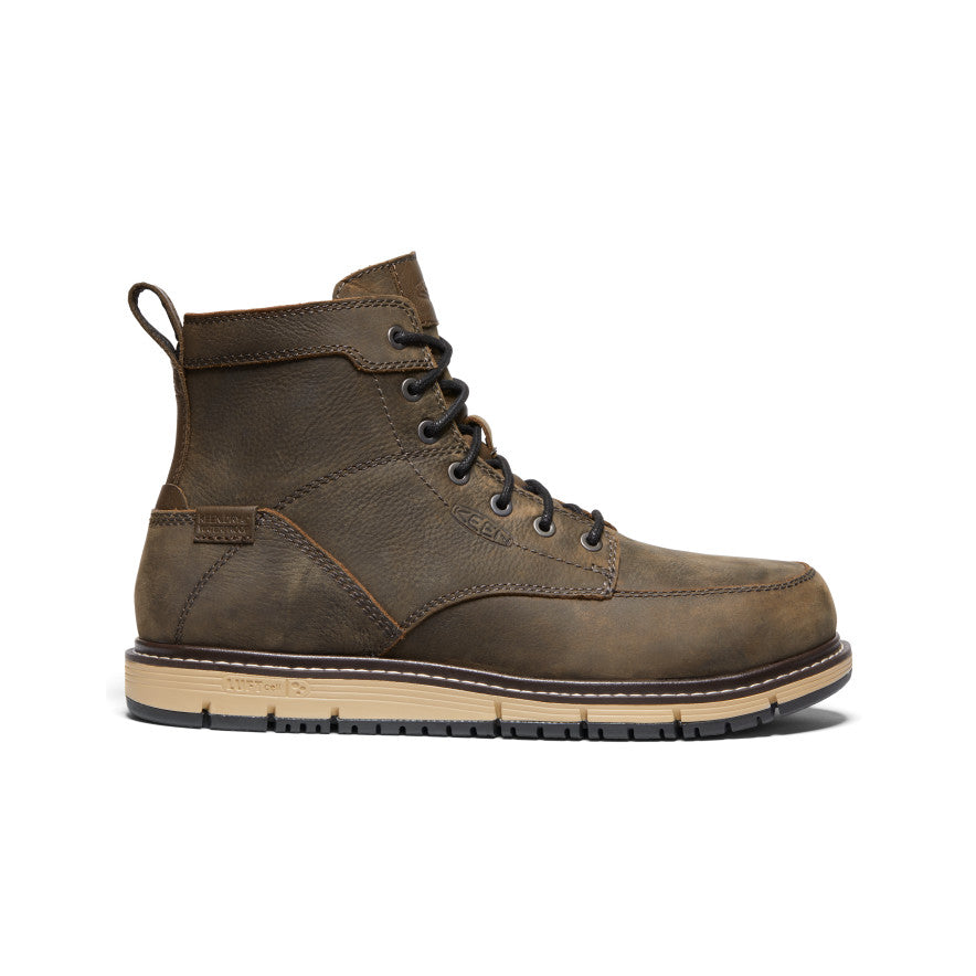 Men's San Jose 6" Waterproof Boot (Aluminum Toe) Cascade Brown/Black