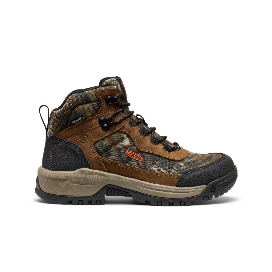 Women's Skokie Waterproof Work Boot (Soft Toe) Camo/Black