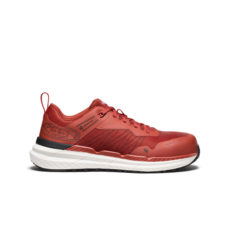 Men's Speedworks Work Sneaker (Carbon Toe) Red Ochre/Black