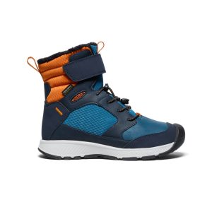 Big Kids' Skua Waterproof Winter Boot Sky Captain/Gold Flame