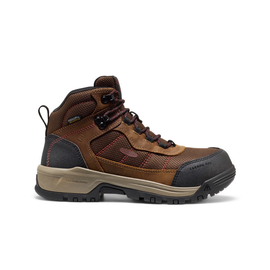 Women's Skokie Waterproof Work Boot (Carbon Toe) Bison/Black